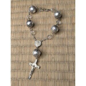 Vintage Handmade Decade Rosary With Clasp